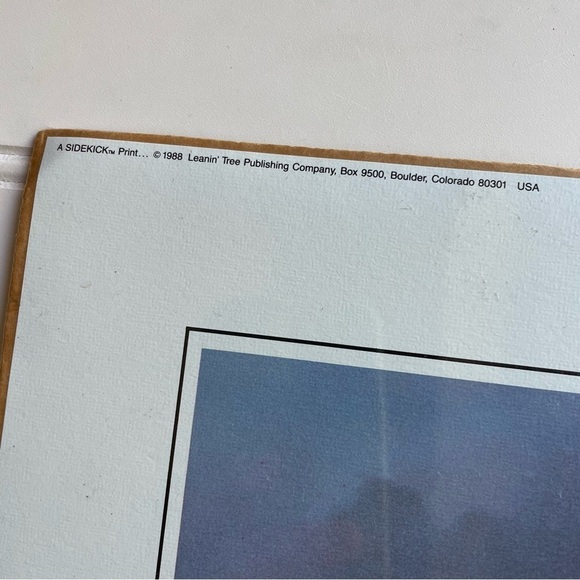 Penni Ann Cross Native American print Art Leanin Tree 1988 Vintage Rare Love - Picture 7 of 10